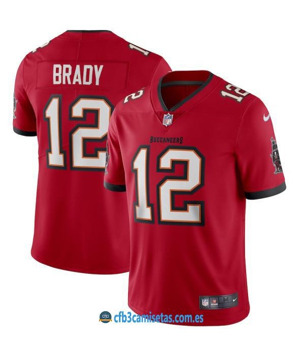 CFB3-Camisetas Tom Brady Tampa Bay Buccaneers - Red