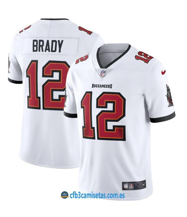 CFB3-Camisetas Tom Brady Tampa Bay Buccaneers - White