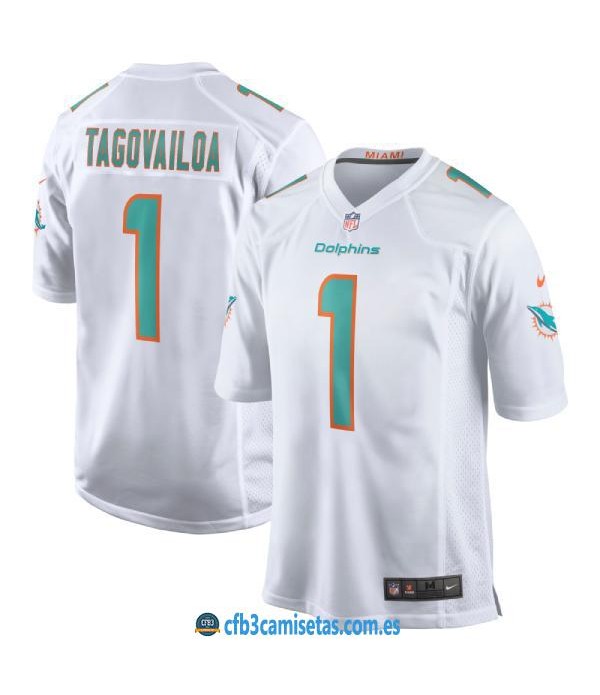 CFB3-Camisetas Tua Tagovailoa Miami Dolphins - White