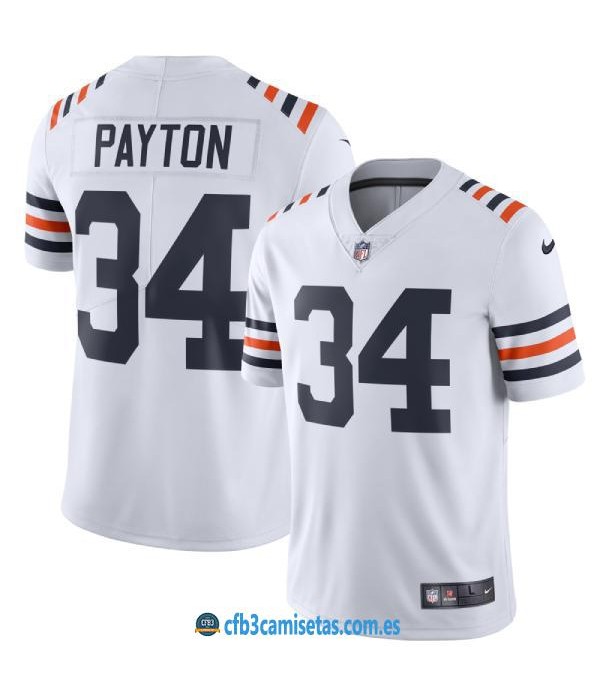 CFB3-Camisetas Walter Payton Chicago Bears - White