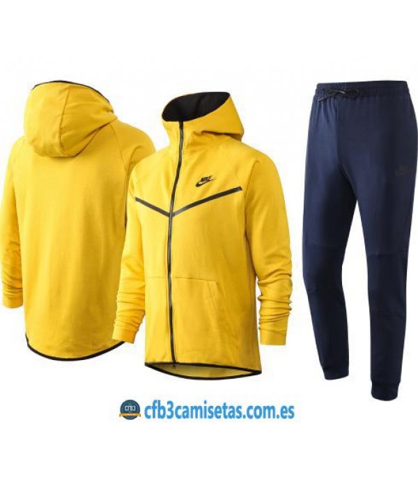 CFB3-Camisetas Chándal Nike Tech Fleece 2020/21 - Amarillo