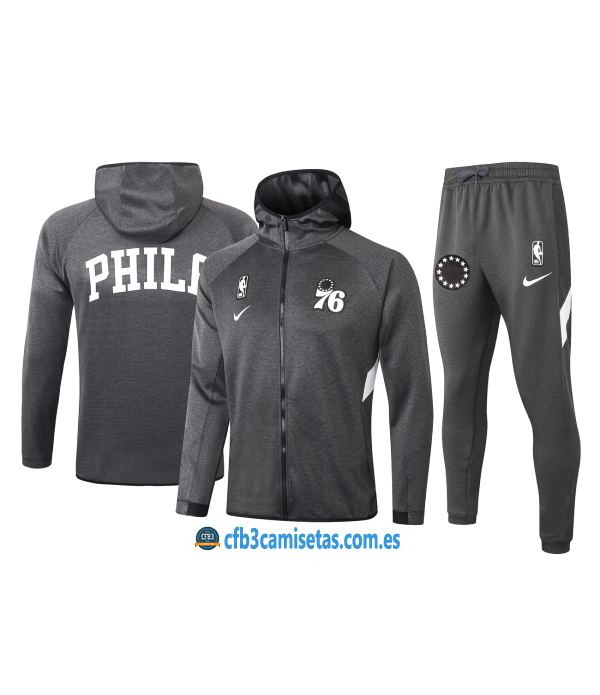 CFB3-Camisetas Chándal Philadelphia 76ers - Black