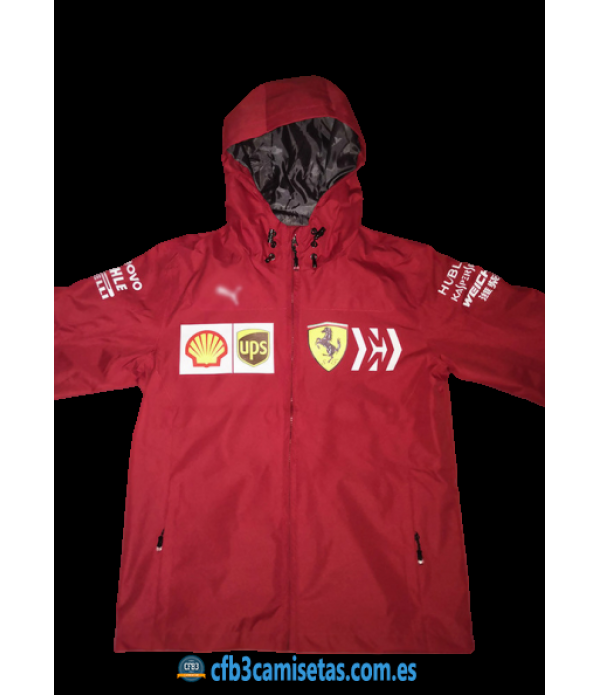 CFB3-Camisetas Chaqueta para lluvia Scuderia Ferrari 2020