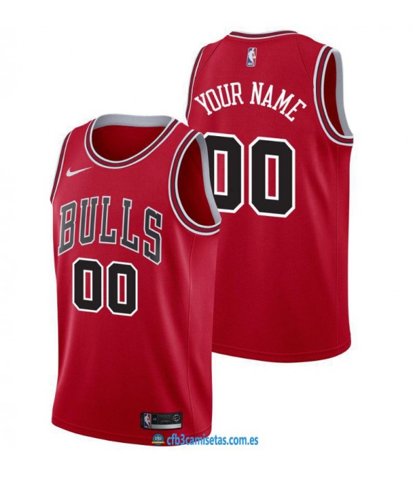 CFB3-Camisetas Custom Chicago Bulls - Icon