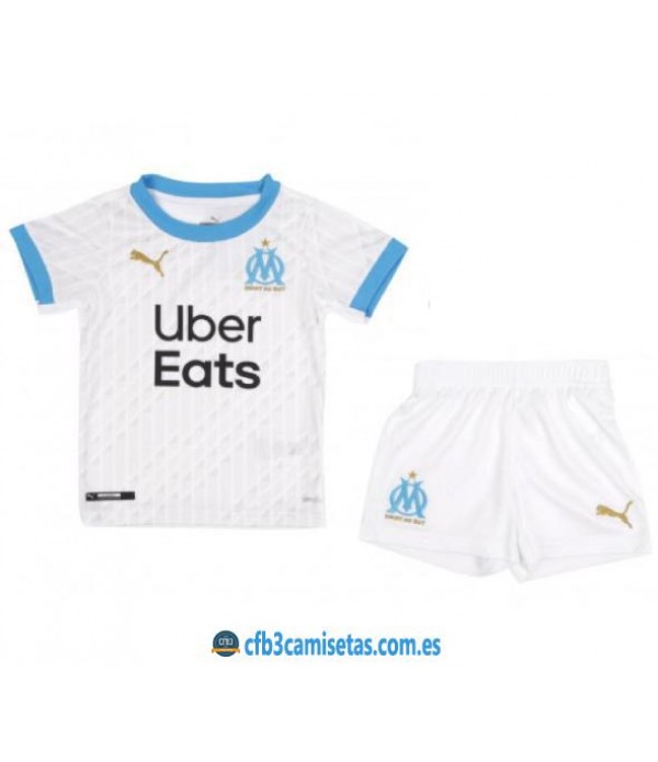 CFB3-Camisetas Olympique Marsella 1a Equipación 2020/21 Kit Junior
