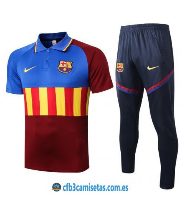 CFB3-Camisetas Polo Pantalones FC Barcelona 2020/21 - Senyera