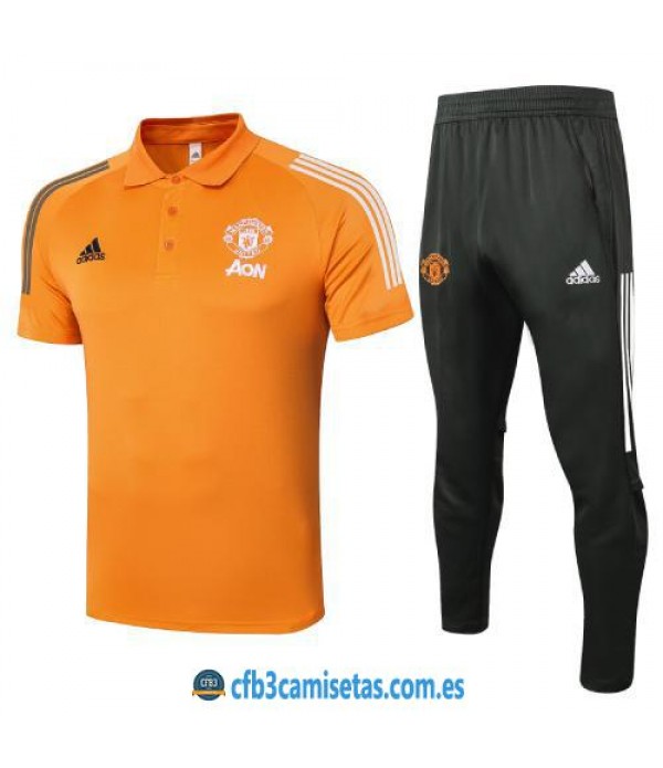 CFB3-Camisetas Polo Pantalones Manchester United 2020/21