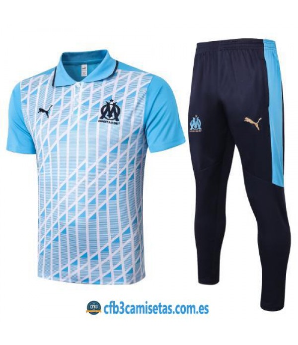 CFB3-Camisetas Polo Pantalones Olympique Marsella 2020/21 Azul