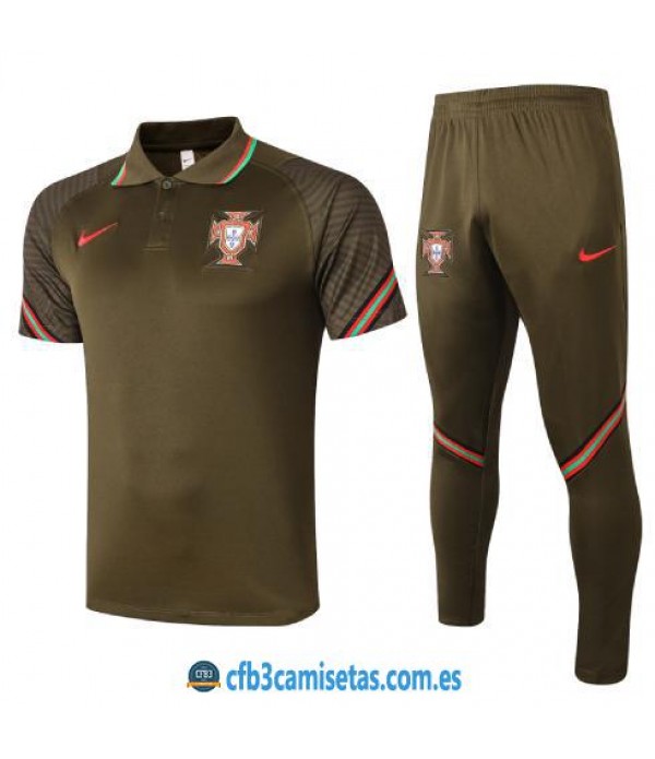 CFB3-Camisetas Polo Pantalones Portugal 2020/21