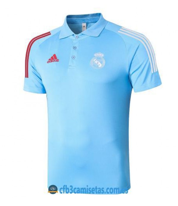 CFB3-Camisetas Polo Real Madrid 2020/21 - Azul