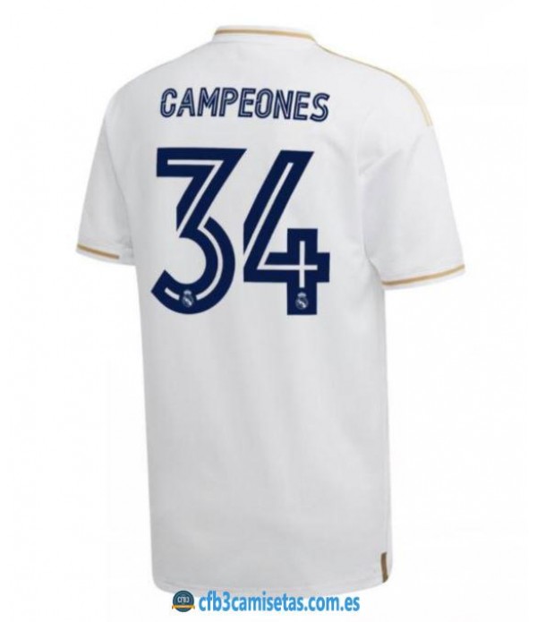 CFB3-Camisetas Real Madrid 2019/2020 - Especial CAMPEÓN 34 LIGAS