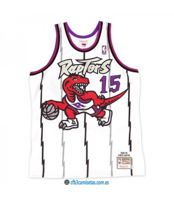 CFB3-Camisetas Vince Carter Toronto Raptors Mitchell&Ness - White