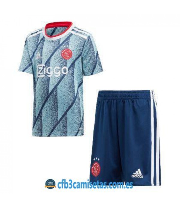 CFB3-Camisetas Ajax Amsterdam 2a Equipación 2020/21 Kit Junior