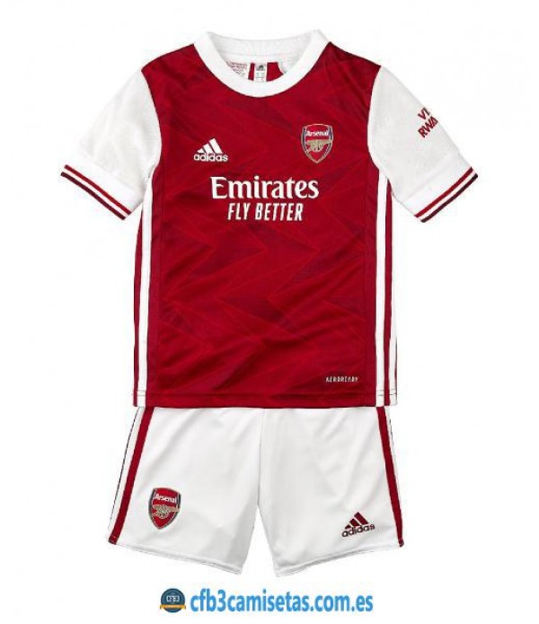 CFB3-Camisetas Arsenal 1a Equipación 2020/21 Kit Junior