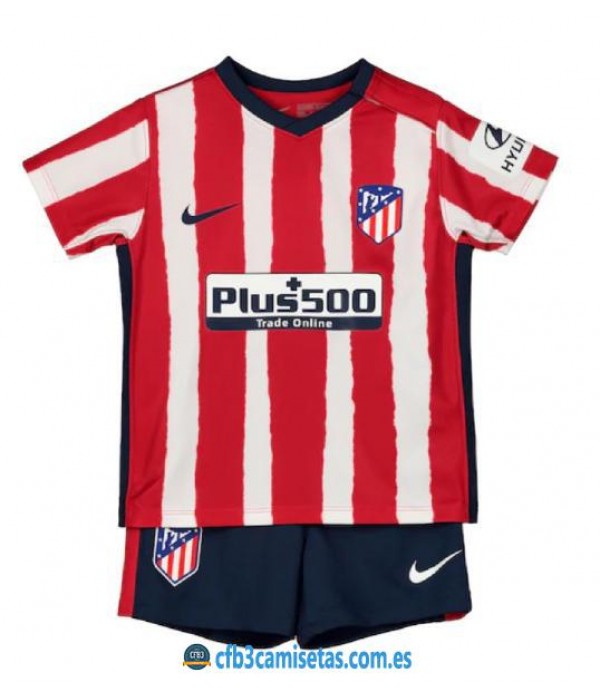 CFB3-Camisetas Atlético Madrid 1a Equipación 2020/21 Kit Junior