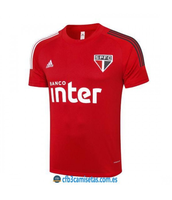 CFB3-Camisetas Camiseta Entrenamiento Sao Paulo 2020/21 Roja