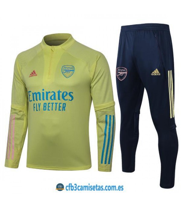 CFB3-Camisetas Chándal Arsenal 2020/21 Amarillo