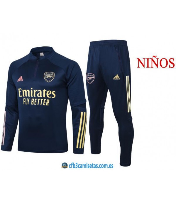 CFB3-Camisetas Chándal Arsenal 2020/21 Emirates - NIÑOS