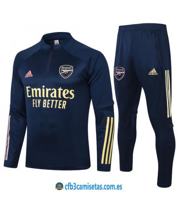 CFB3-Camisetas Chándal Arsenal 2020/21 Negro 2