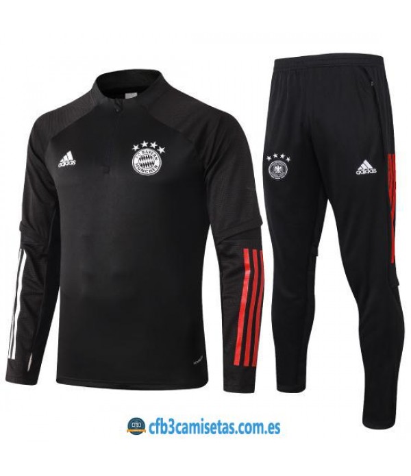 CFB3-Camisetas Chándal Bayern Munich 2020/21 Negro