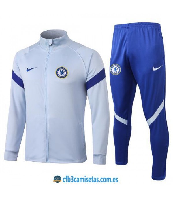 CFB3-Camisetas Chándal Chelsea 2020/21 Blanco