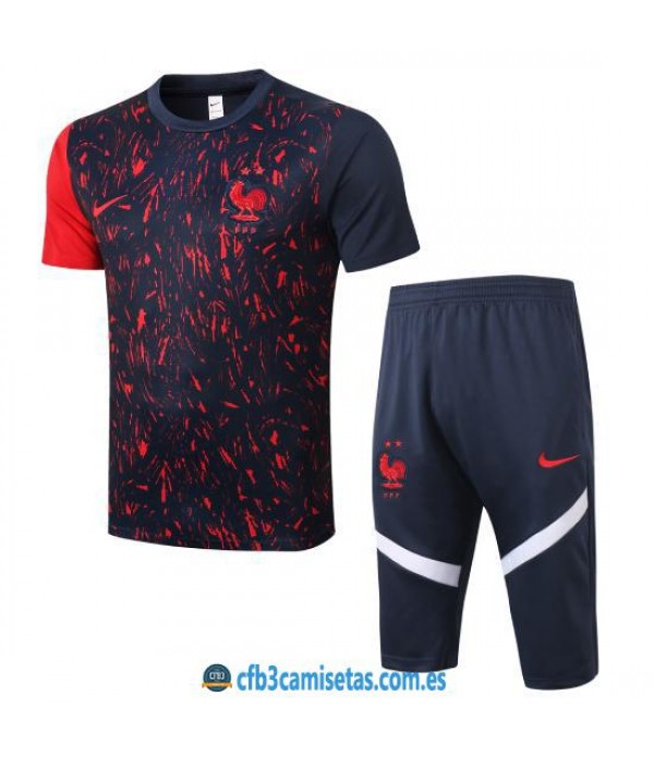 CFB3-Camisetas Kit Entrenamiento Francia 2020/21
