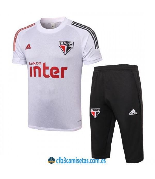 CFB3-Camisetas Kit Entrenamiento Sao Paulo 2020/21