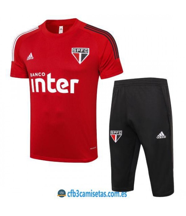 CFB3-Camisetas Kit Entrenamiento Sao Paulo 2020/21 Rojo