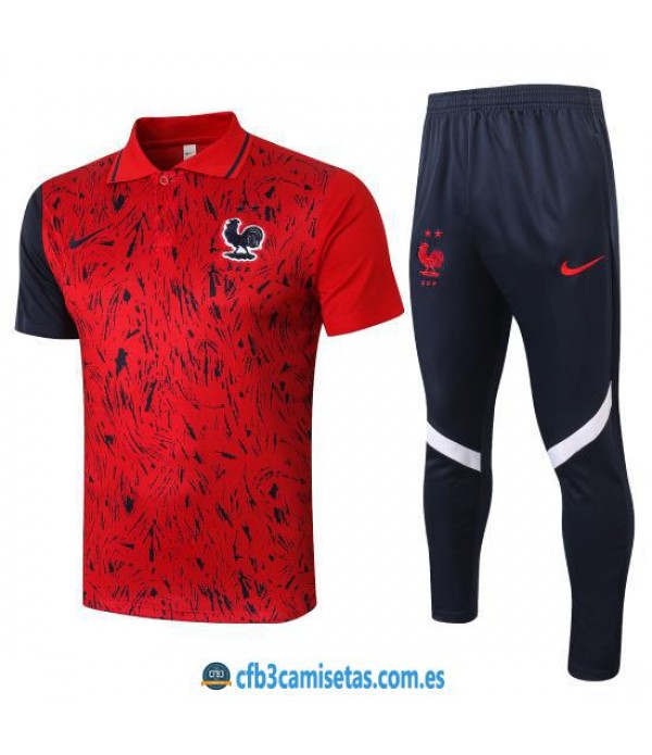 CFB3-Camisetas Polo Pantalones Francia 2020/21