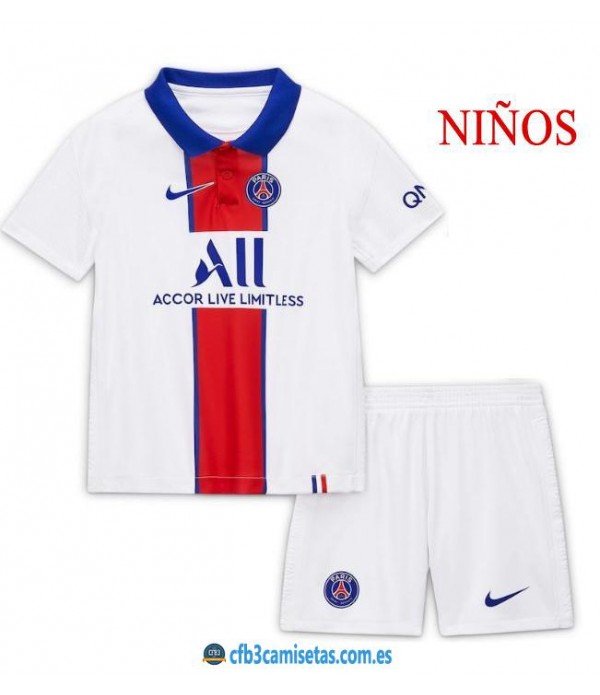 CFB3-Camisetas PSG 2a Equipación 2020/21 - NIÑOS