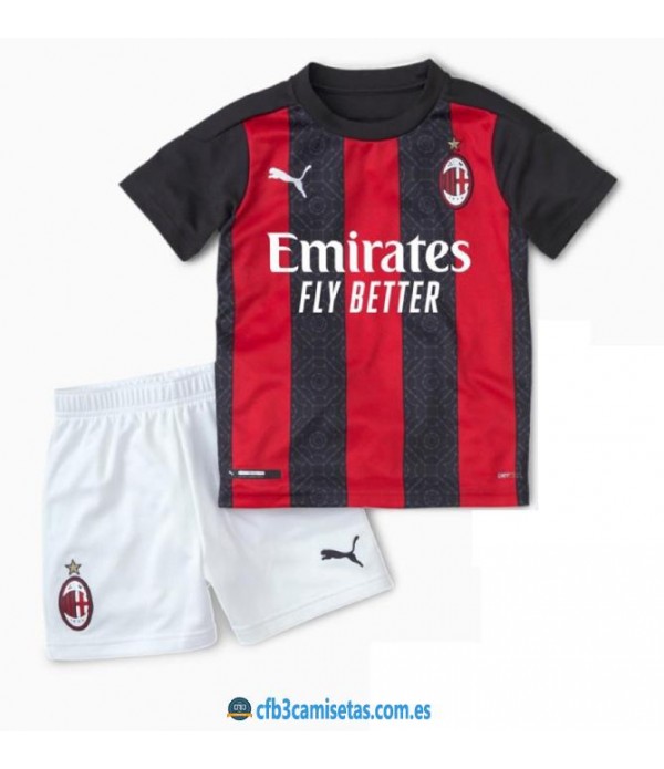 CFB3-Camisetas AC Milan 1a Equipación 2020/21 - NIÑOS