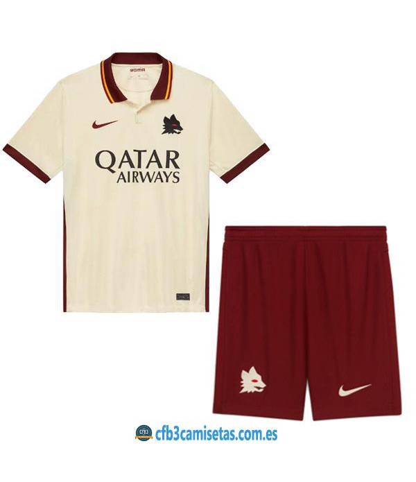 CFB3-Camisetas As roma 2a equipación 2020/21 - niÑos