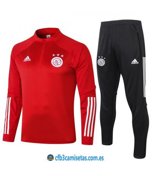 CFB3-Camisetas Chándal Ajax 2020/21 - Rojo