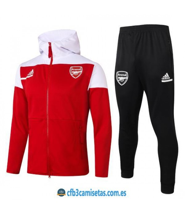 CFB3-Camisetas Chándal arsenal 2020/21 capucha - niÑos