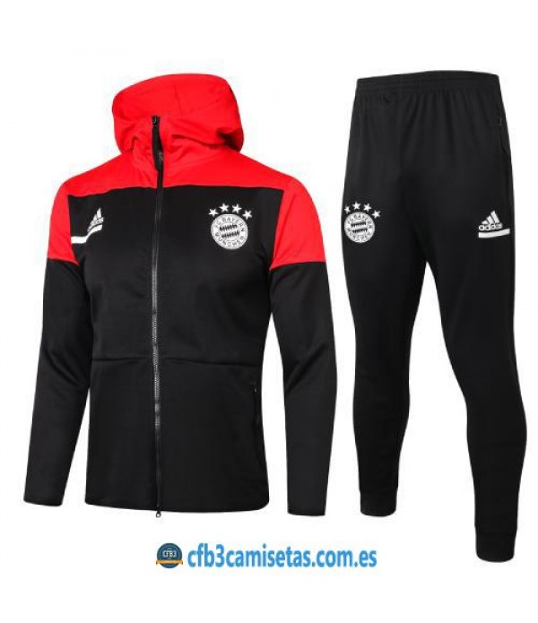 CFB3-Camisetas Chándal bayern munich 2020/21 capucha - niÑos