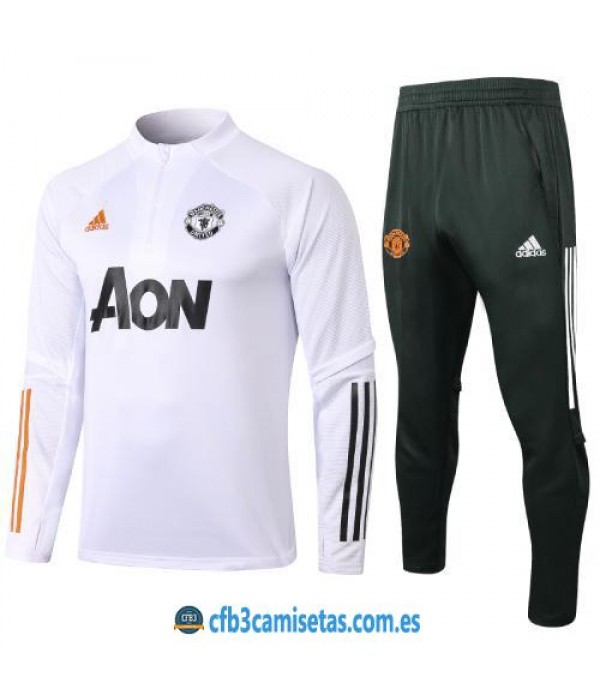 CFB3-Camisetas Chándal Manchester United 2020/21 - NIÑOS