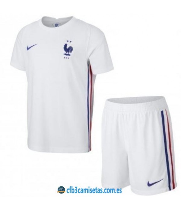 CFB3-Camisetas Francia 2a equipación 2020/21 - niÑos