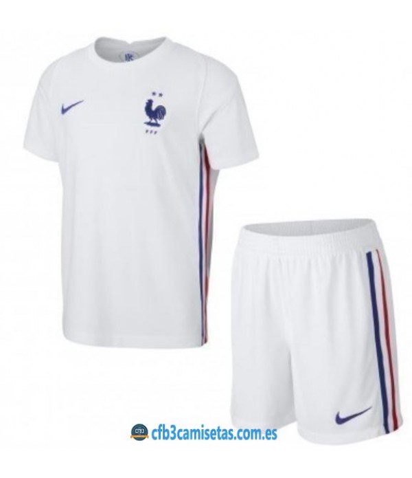 CFB3-Camisetas Francia 2a equipación 2020/21 - niÑos