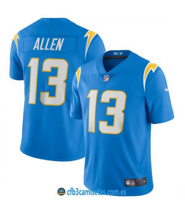 CFB3-Camisetas Keenan allen los angeles chargers - blue