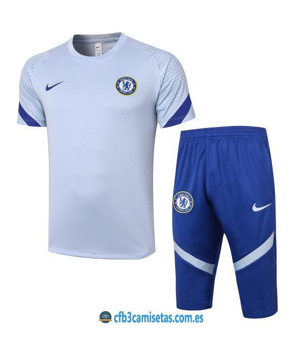 CFB3-Camisetas Kit entrenamiento chelsea 2020/21 - blanco