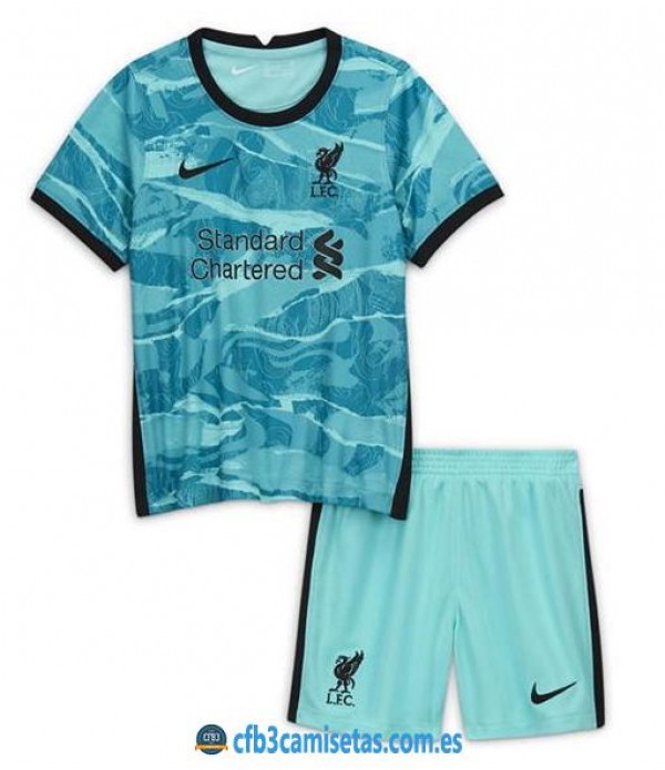 CFB3-Camisetas Liverpool 2a equipación 2020/21 - niÑos