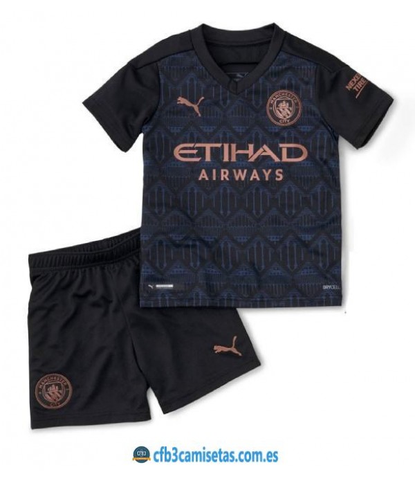 CFB3-Camisetas Manchester City 2a Equipación 2020/21 - NIÑOS