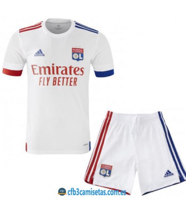 CFB3-Camisetas Olympique lyon 1a equipación 2020/21 - niÑos