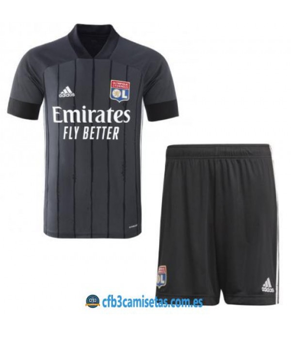 CFB3-Camisetas Olympique lyon 2a equipación 2020/21 - niÑos