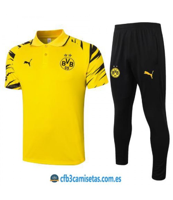 CFB3-Camisetas Polo pantalones borussia dortmund 2020/21