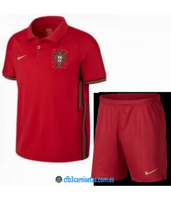 CFB3-Camisetas Portugal 1a equipación 2020/21 - niÑos