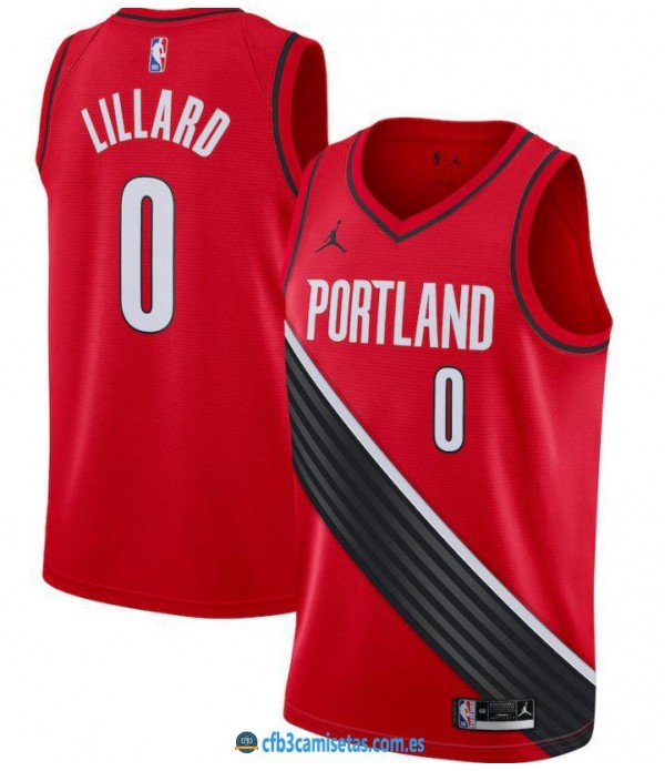 CFB3-Camisetas Damian lillard portland trail blazers 2020/21 - statement