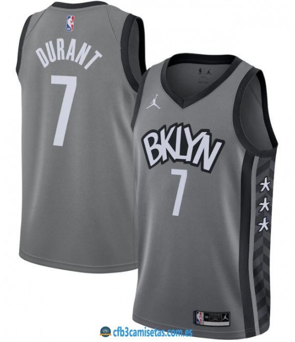 CFB3-Camisetas Kevin durant brooklyn nets 2020/21 - statement