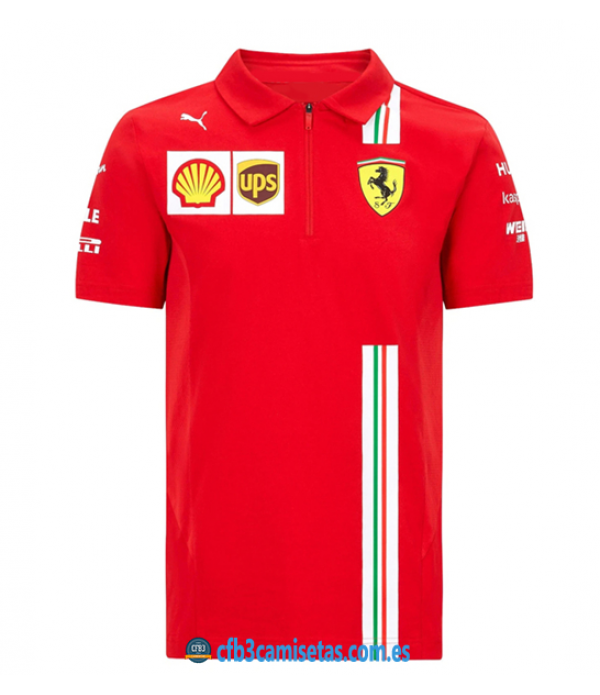 CFB3-Camisetas Polo scuderia ferrari 2020