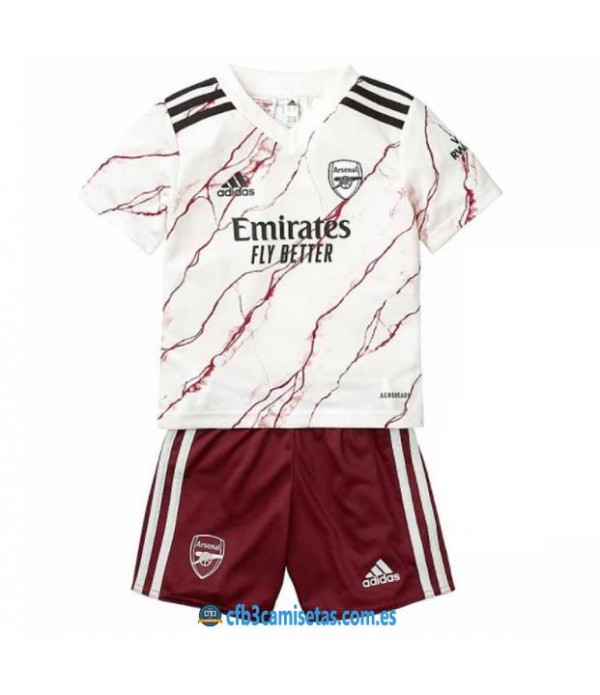 CFB3-Camisetas Arsenal 2a equipación 2020/21 - niÑos